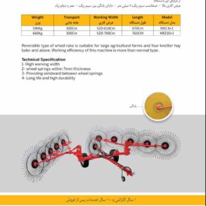 ریک 60 پره 4 ردیفه NRZ و ریک خورشیدی دوطرفه